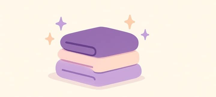 Pilha de roupa limpa, seca e dobrada